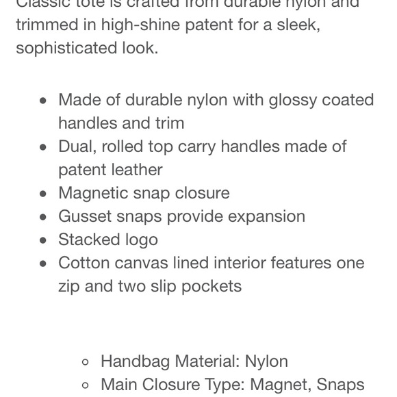 Tory Burch Large Canvas Ella Navy Tote NWT - Picture 6 of 7